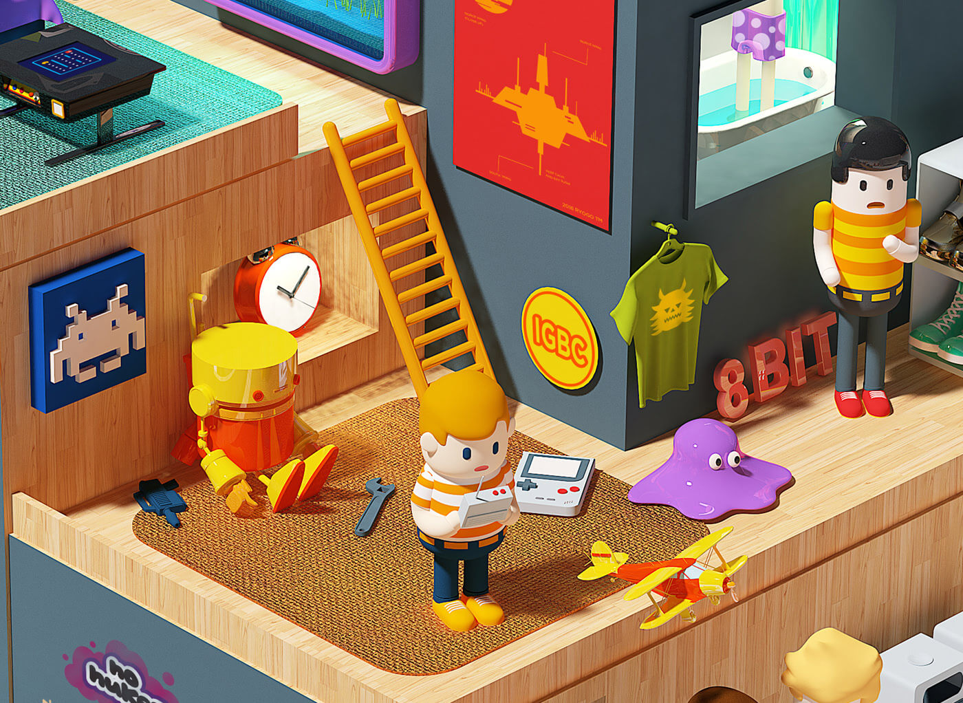 ILUSTRACIONES 3D DE TOYODA