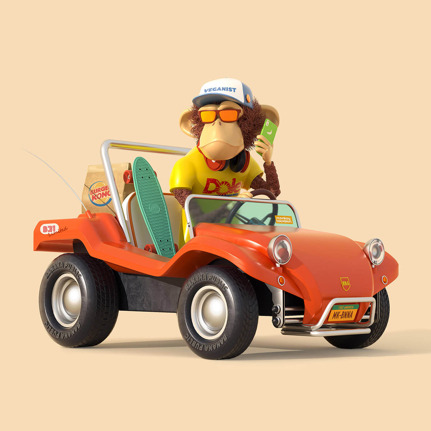 MONKEY 3D TOYODA VEGANIST