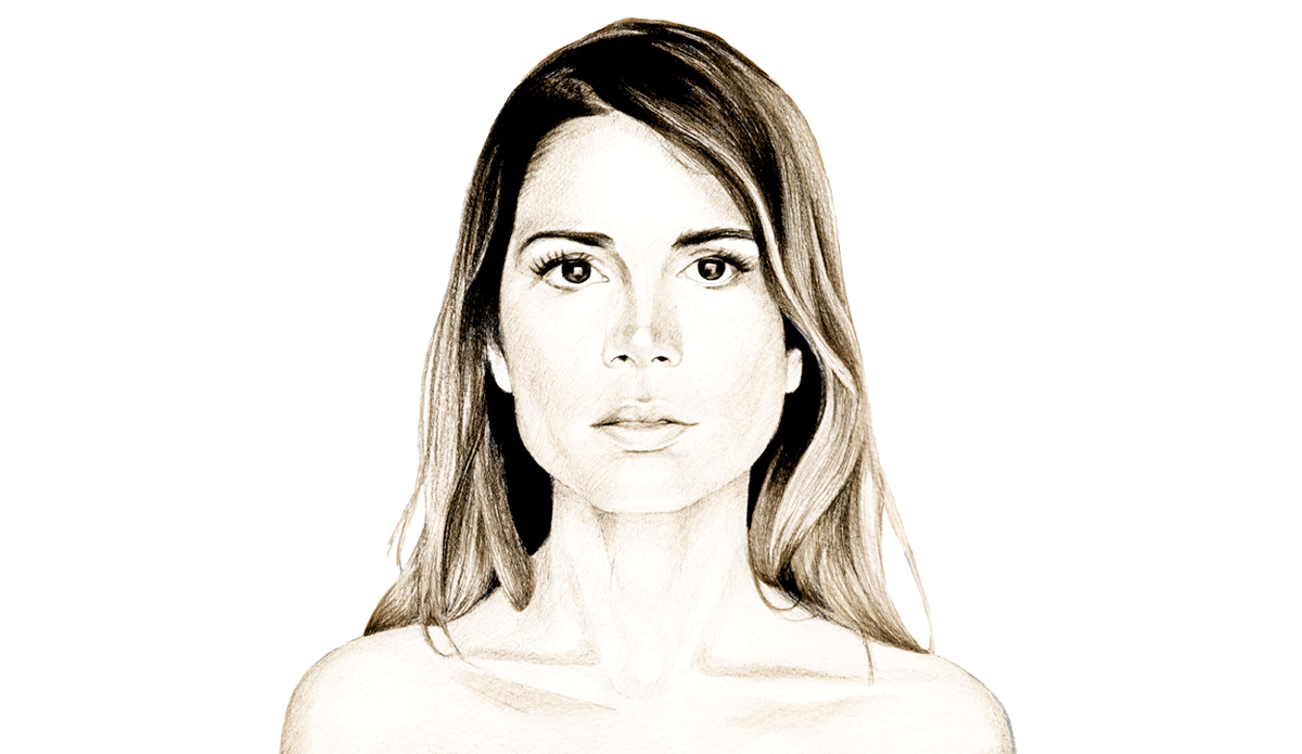 retrato realidad en acuarela