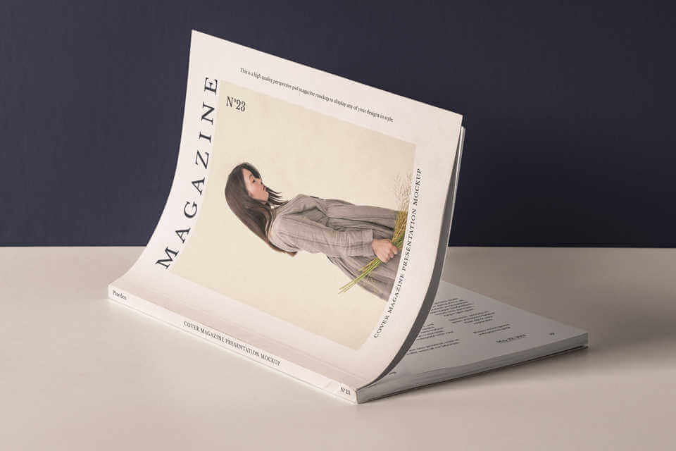 Mockup gratis de Cubierta de revista