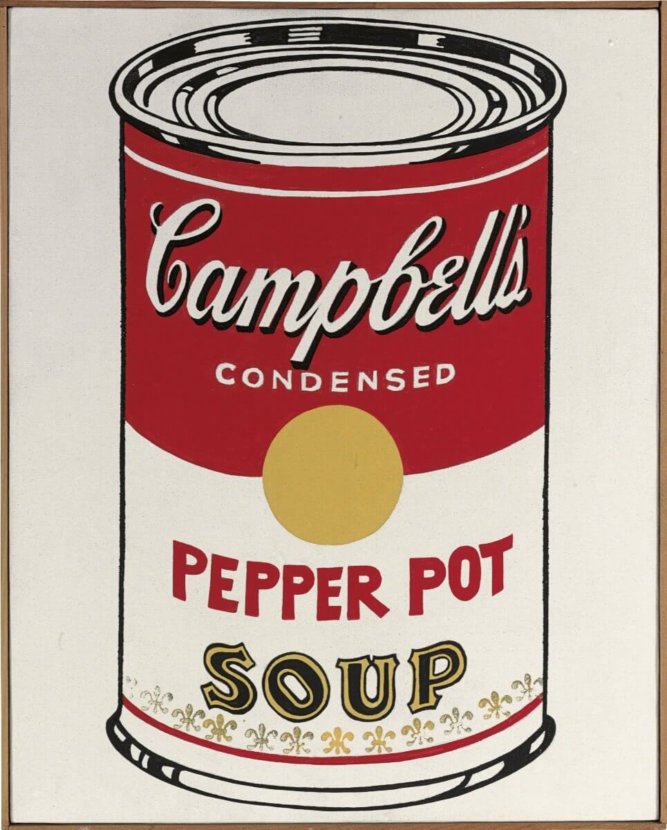 lata de sopa campbell obra de arte warhol