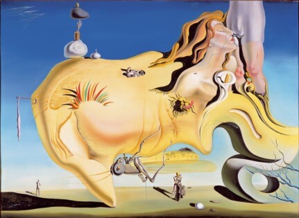 Obra de salvador Dali derretido