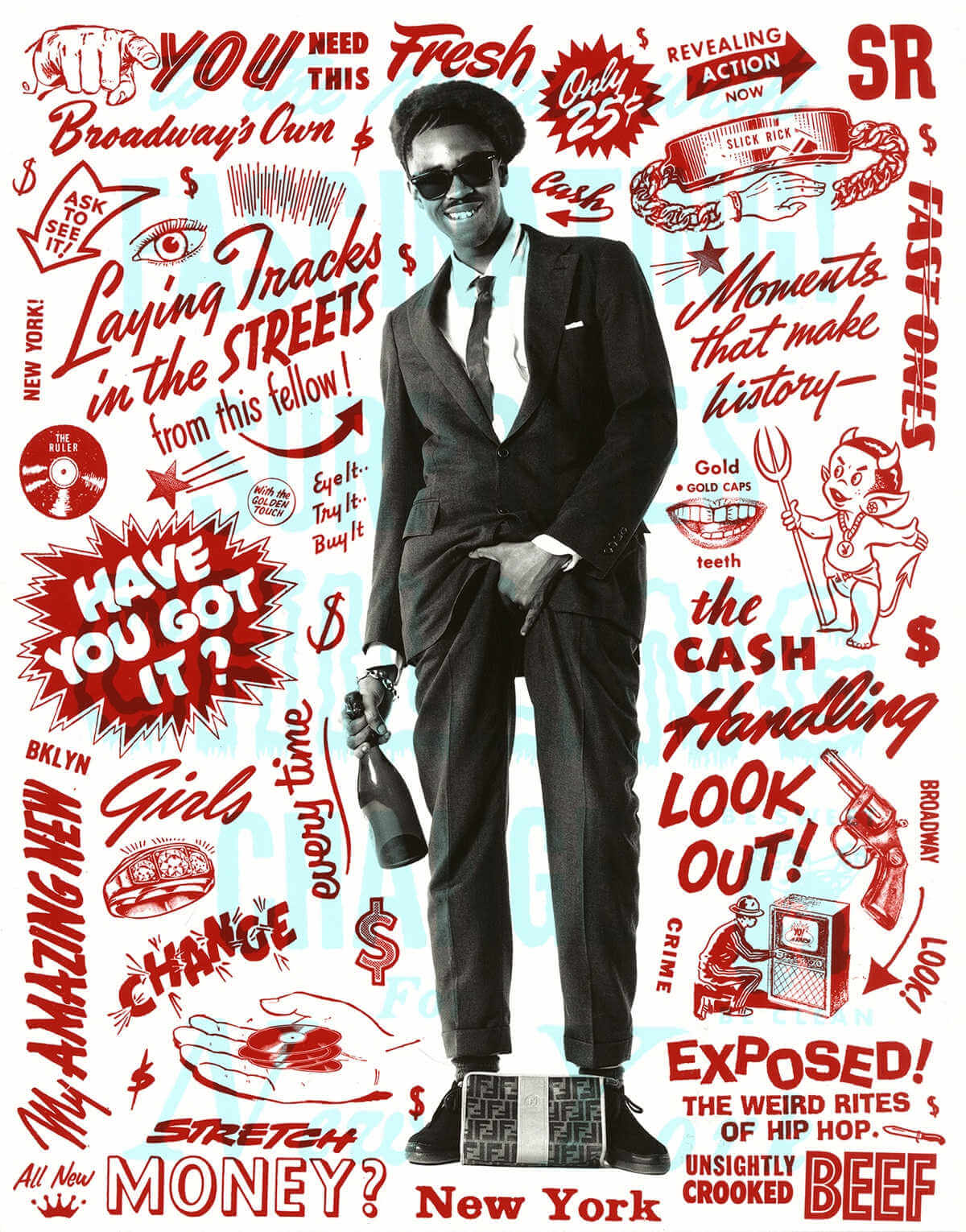 Fotografía de Slick Rick por Janette Beckman & Morning Breath