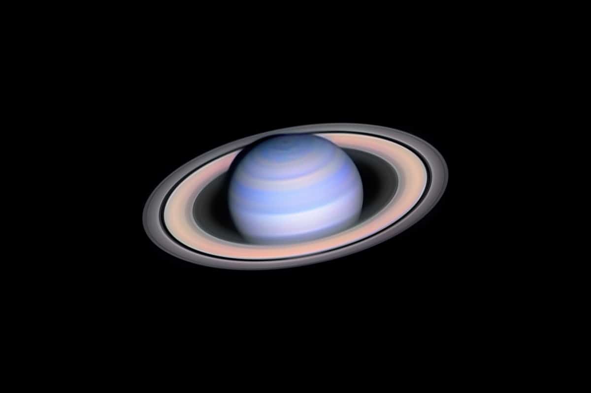 Fotografía astronómica Infrared Saturn por László Francsics (Hungría)