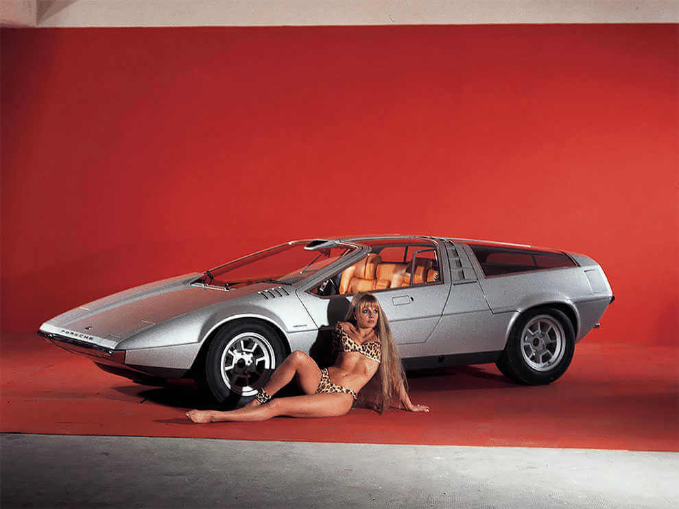 Vista isometrica del porsche Tapiro