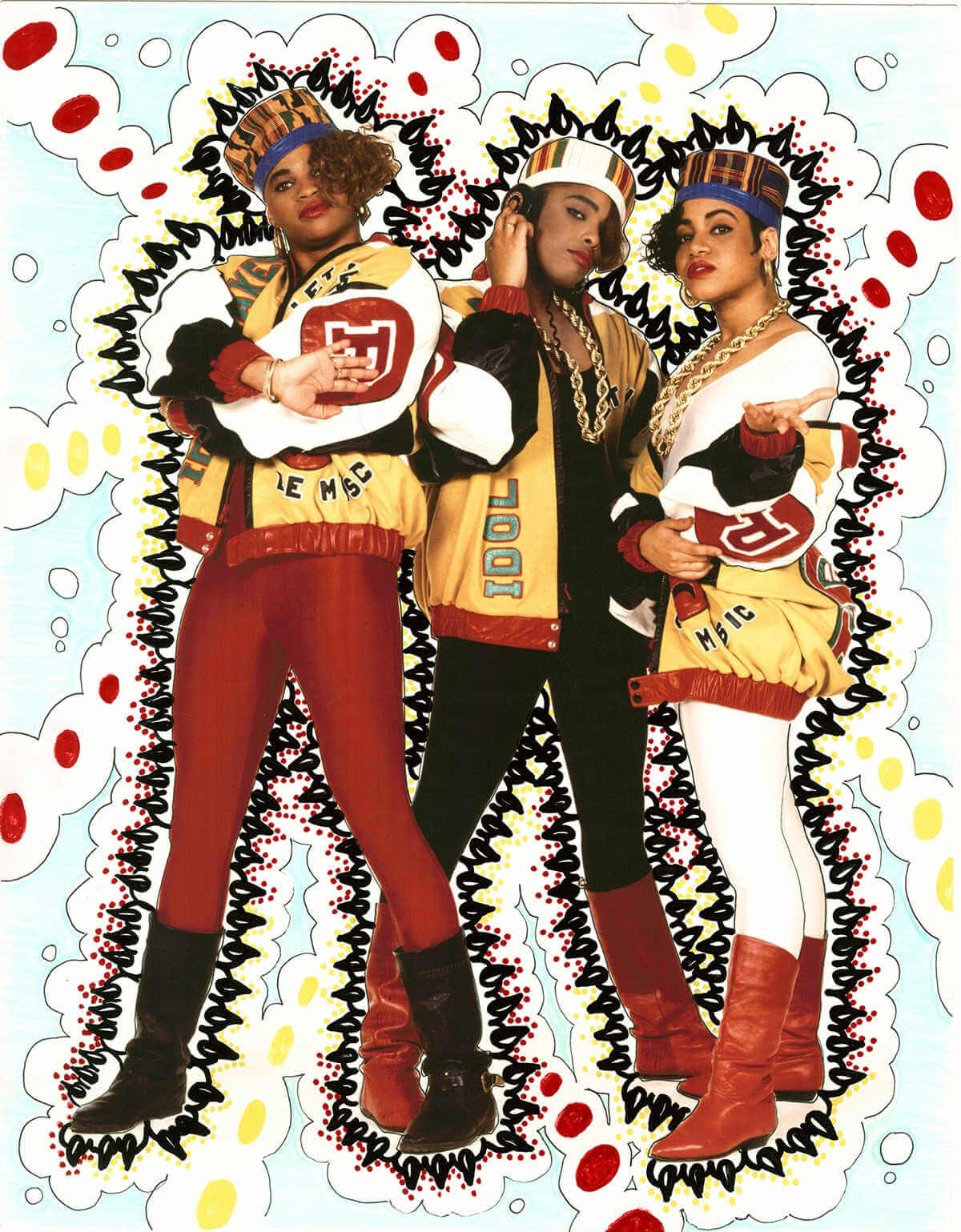Fotografía de Salt-N-Pepa hecha Janette Beckman & Claw Money. 