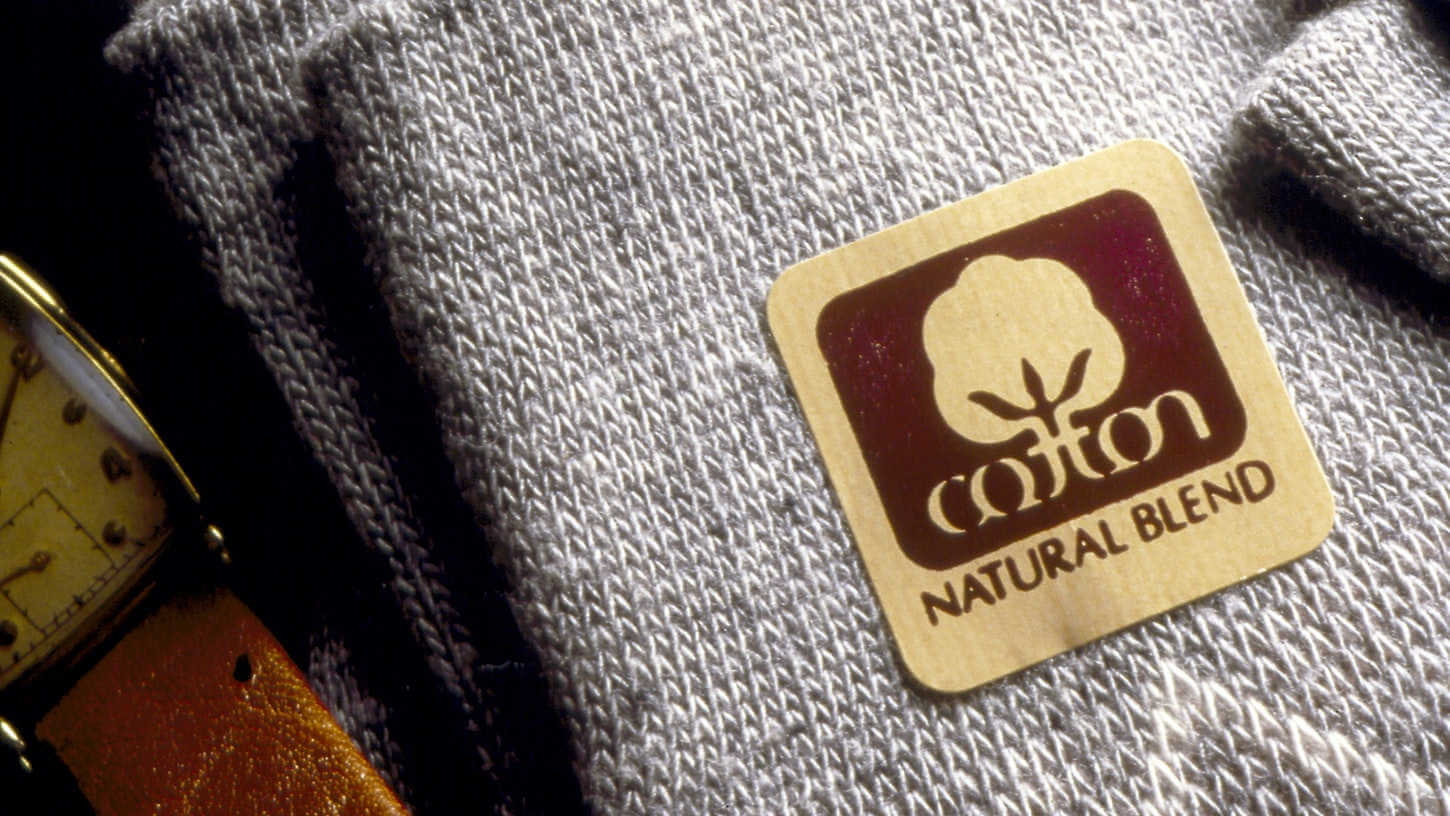 Branding de Cotton natural blend creado por Walter Landor