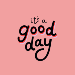 lettering pink