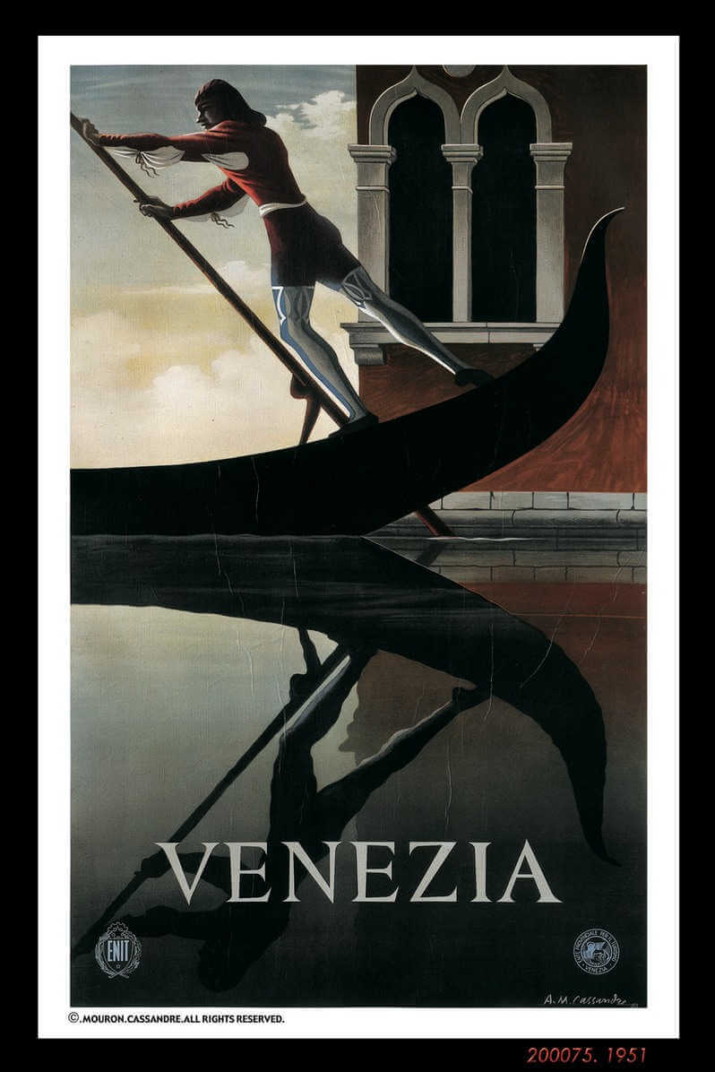 Cartel de Venezia creado por AM cassandre