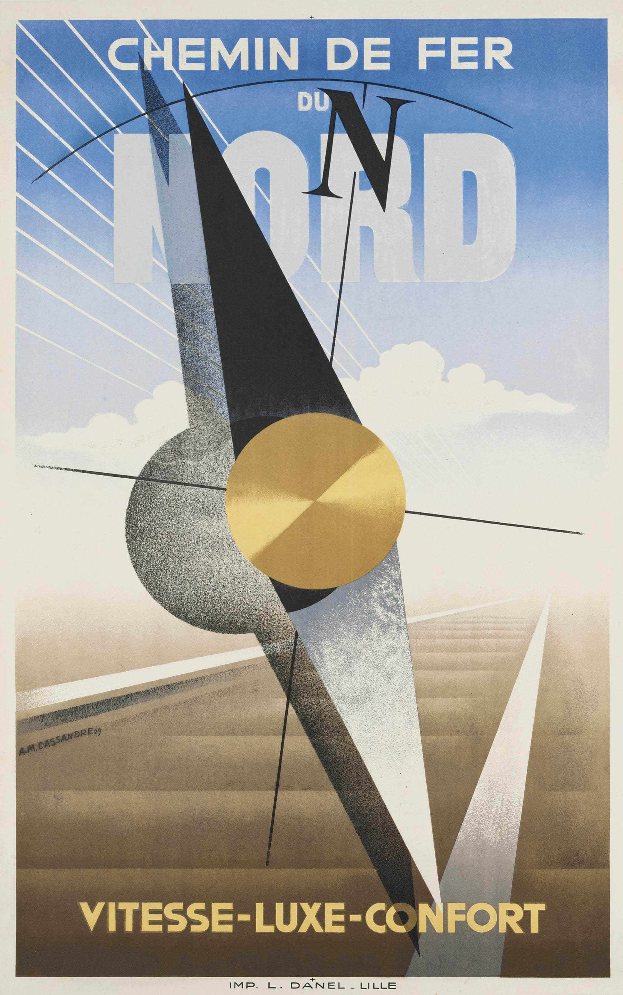 Cartel cubista de AM Cassandre