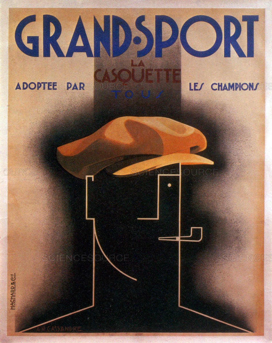 GRAND SPORT, Ilustracion cubista de AM cASSANDRE