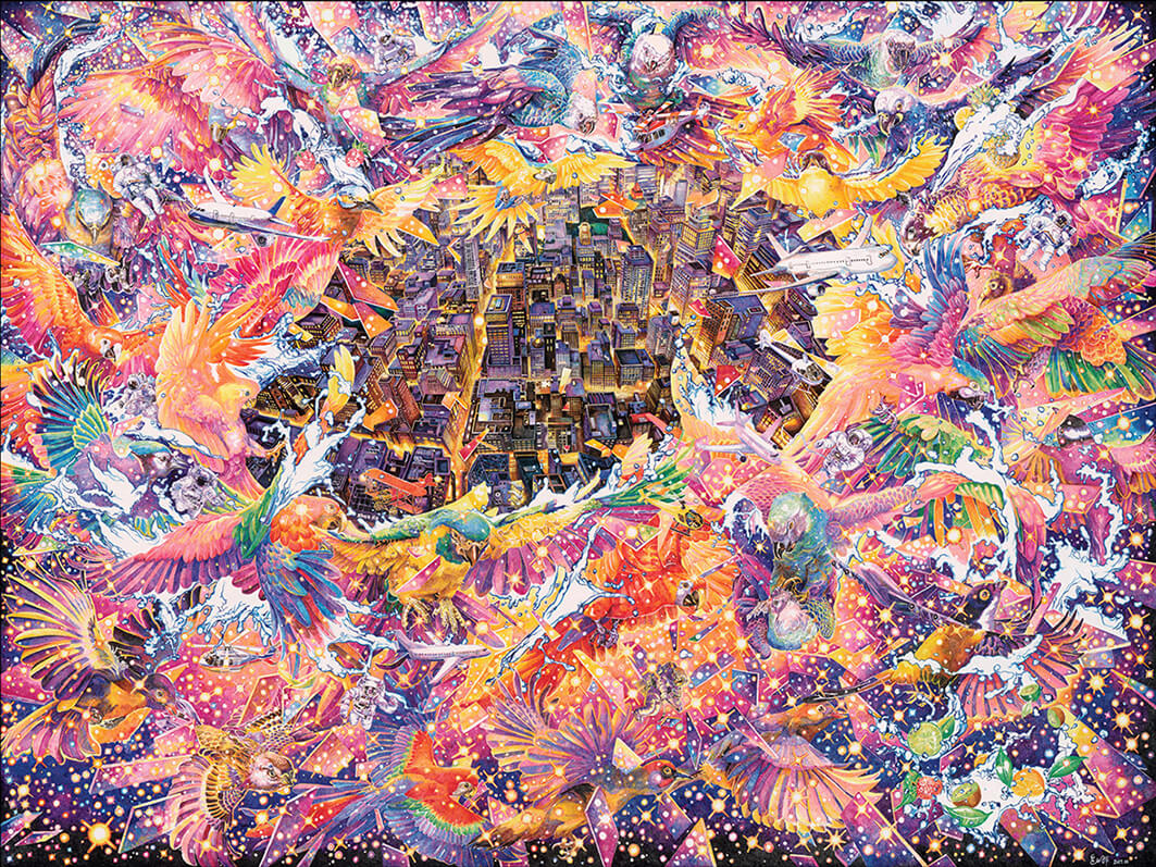 composiciones surrealistas zhao na city sky