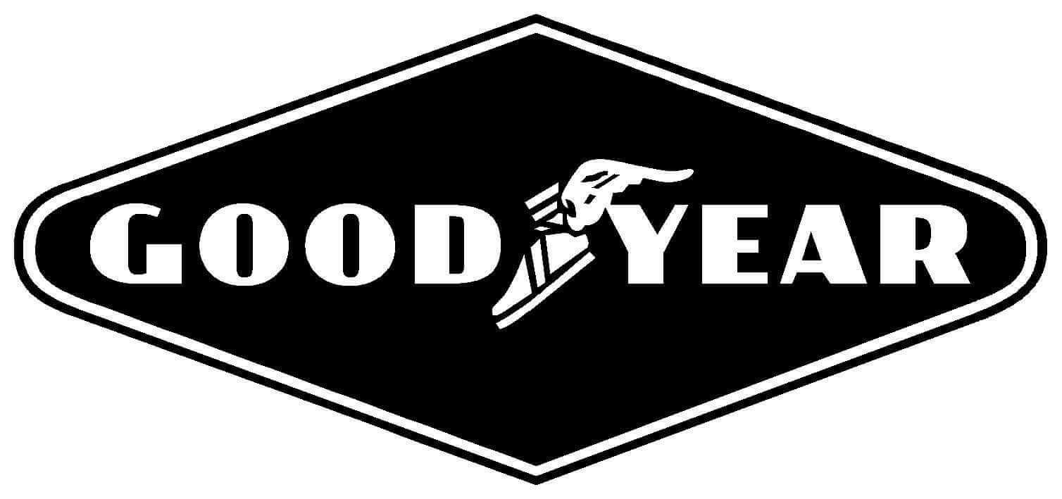 Logo Goodyear diamante redondeado