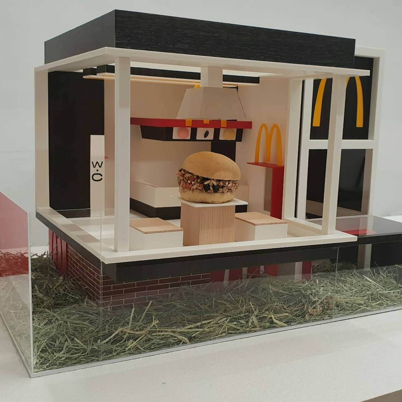 jaula para hamster tipo mcdonald