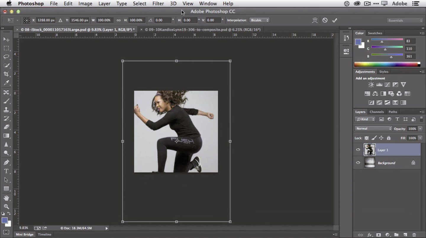 iNTERFACE DE ADOBE PHOTOSHOP