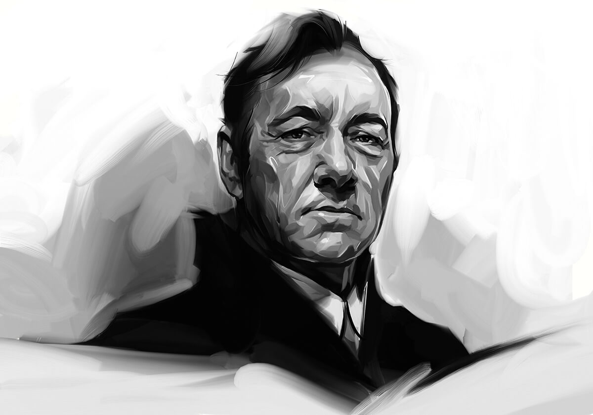 caricatura kevin spacy