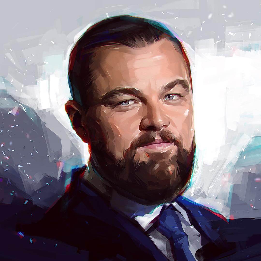 caricatura leonardo di caprio