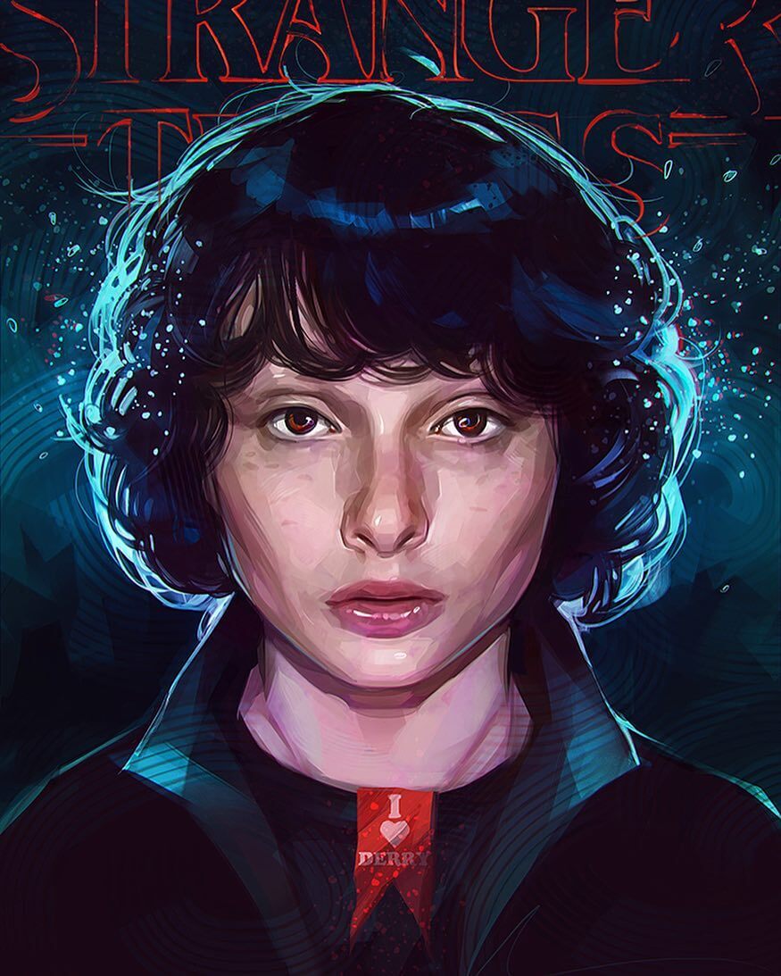 caricatura stranger things