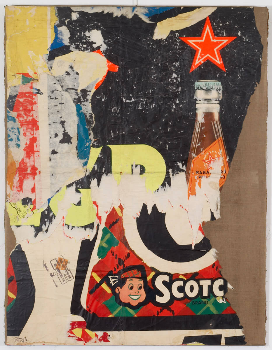 MIMMO ROTELLA COLLAGE COTCH BRAND 1958 - 59