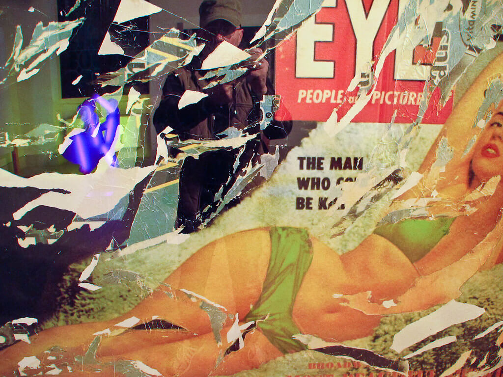 MIMMO ROTELLA MARILYN COLLAGE