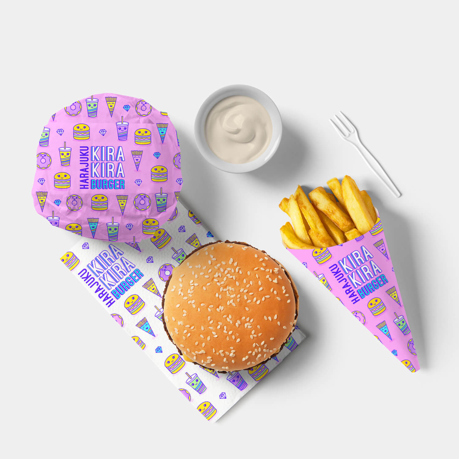 shanty sparrow branding kira kira burger