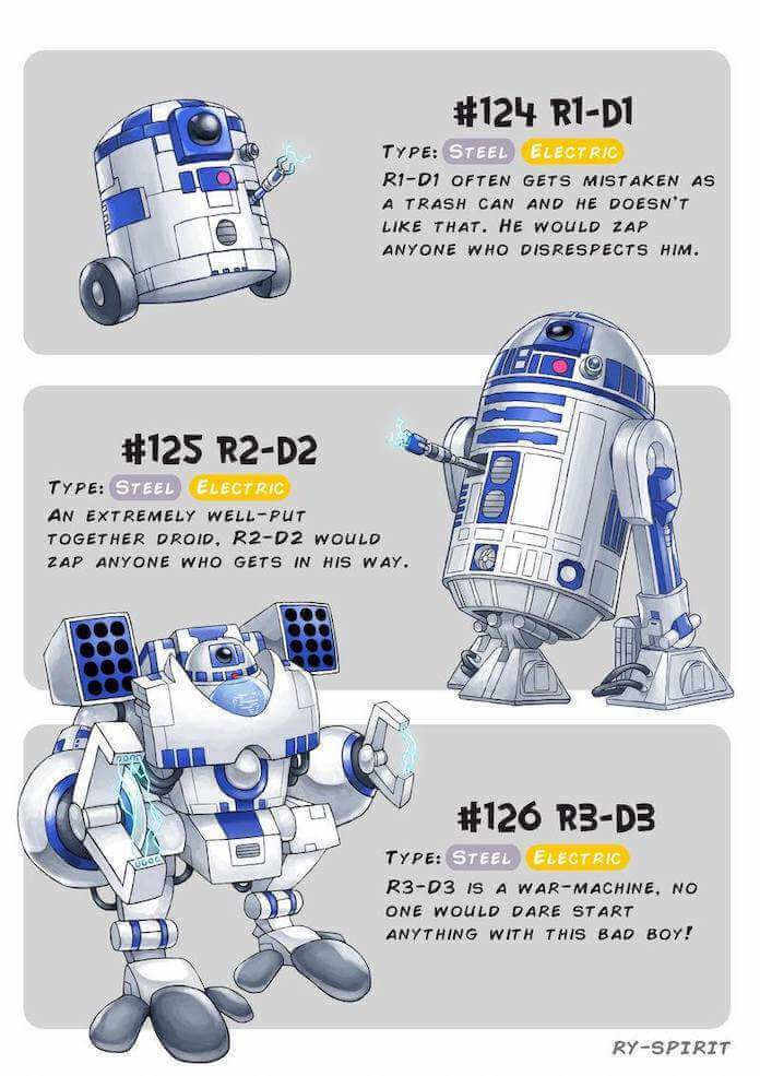 Pokewars, pokemon y star wars r2d2