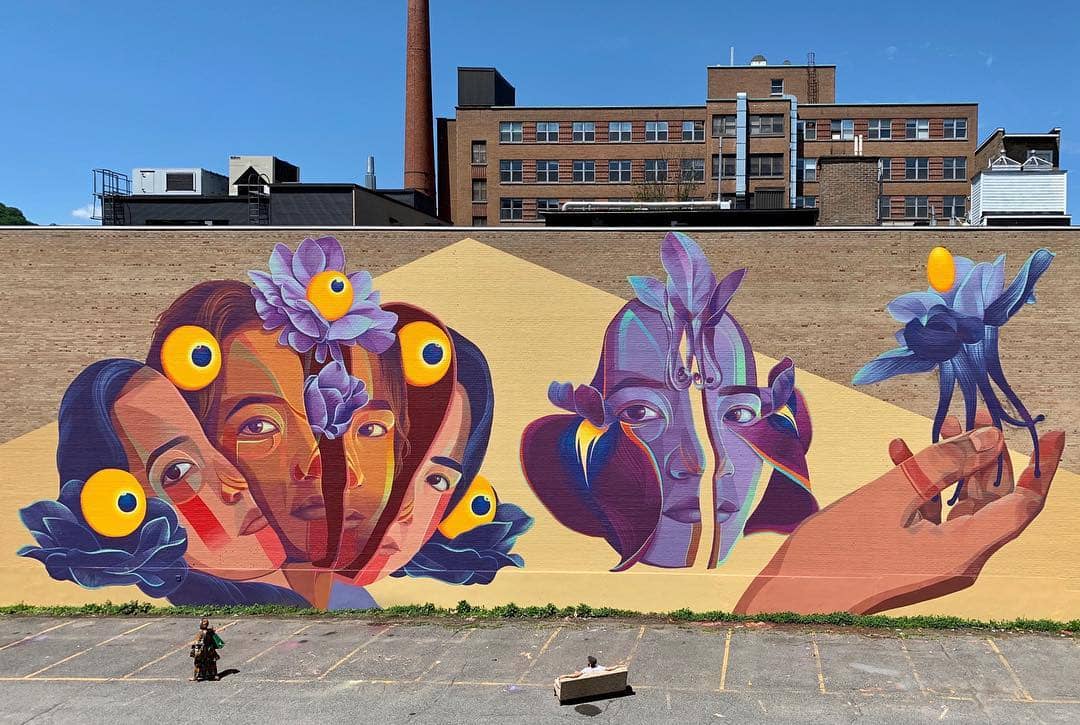 mural de mujeres de cali en colombia por gleo