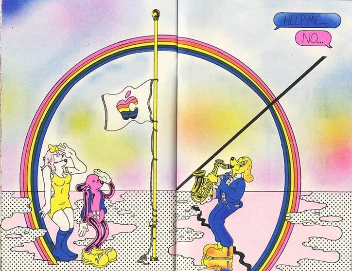 dibujo de musicos coloridos de Brian Blomerth