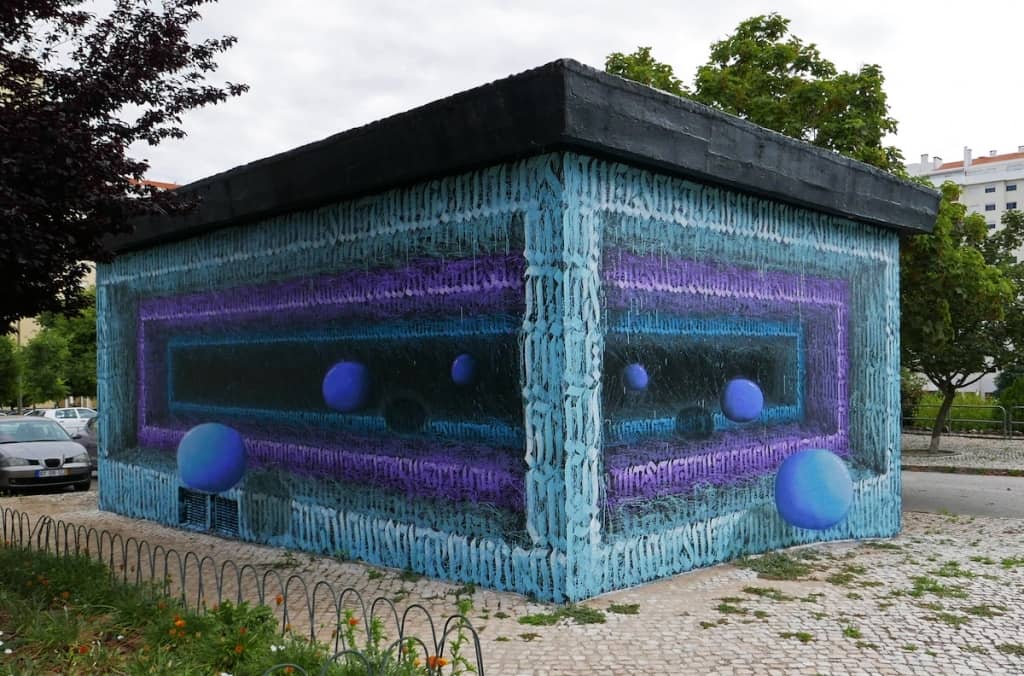 ilusion óptica del artista callejero Izzi Izvne