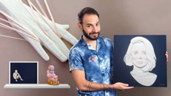 curso de retratos 3d en corte de papel