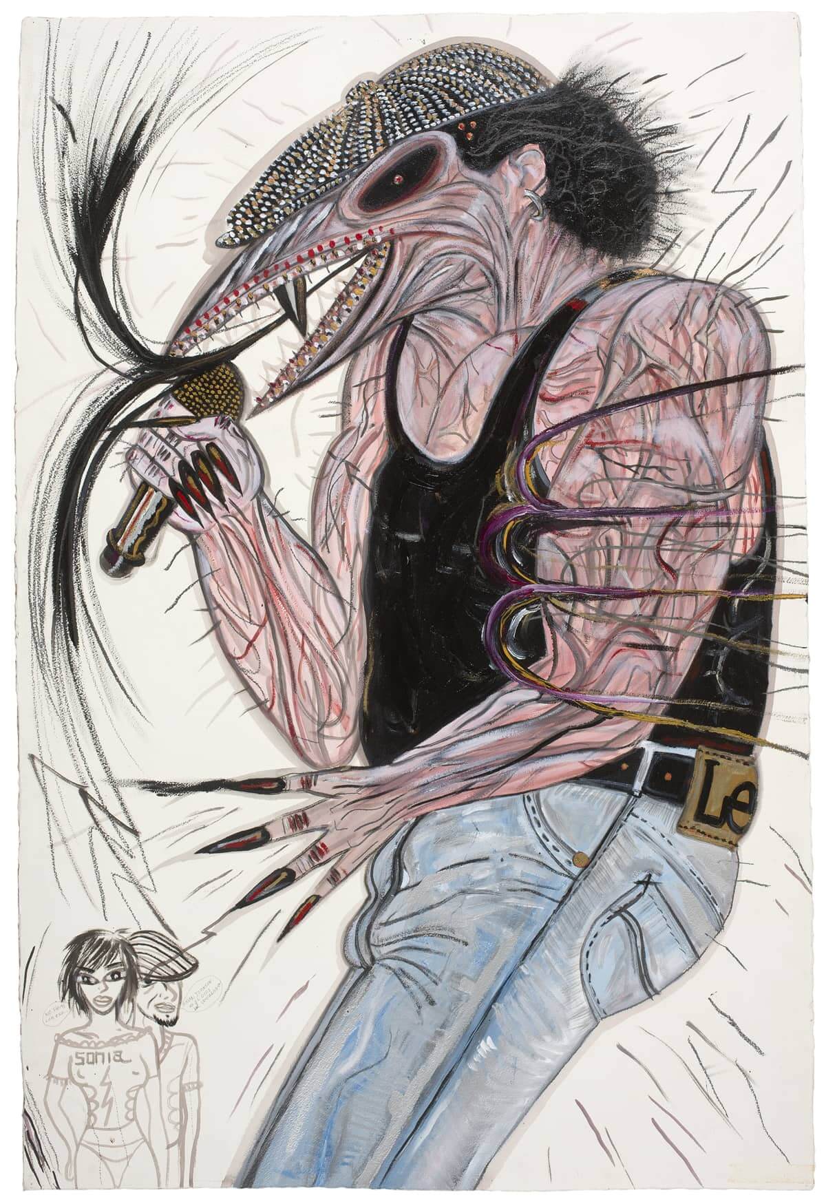 dibujo Brian Jhonson acdc