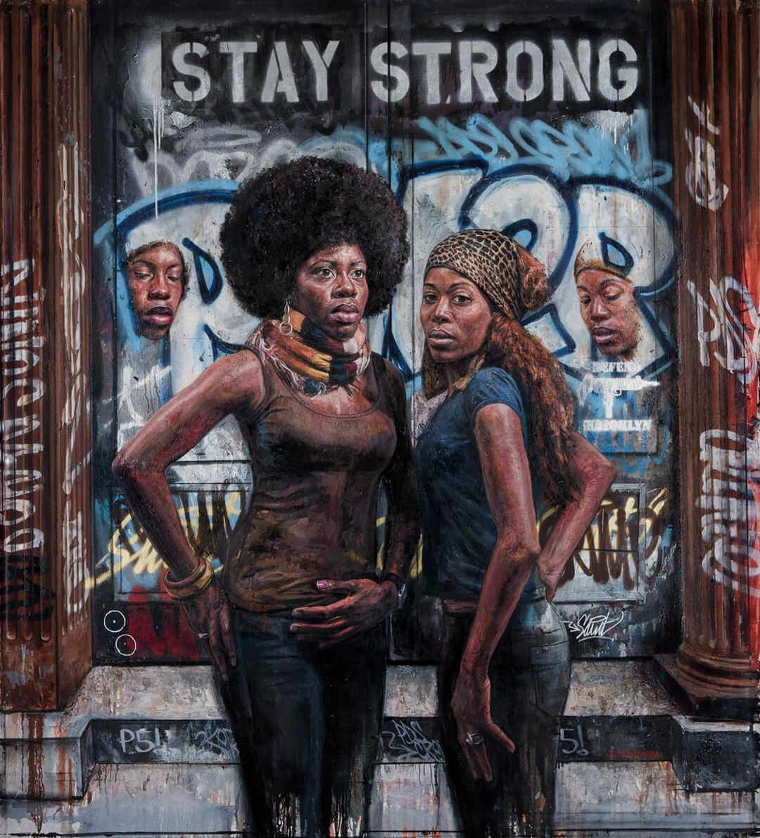 Stay strong pintura de timokamura
