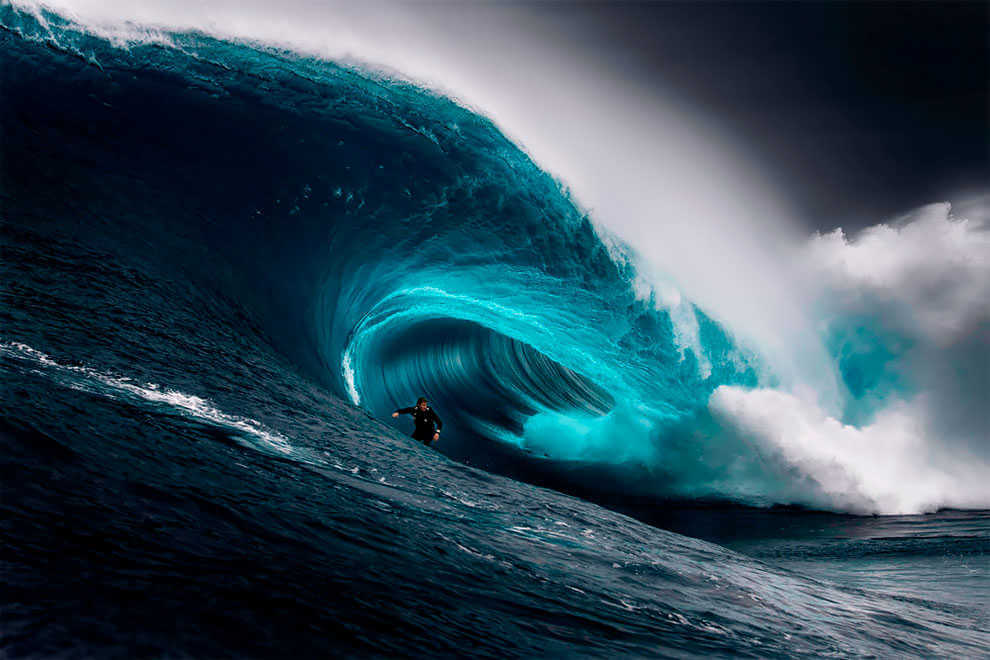 “The Right”. (Fotografía de surf de Ren Mcgann)