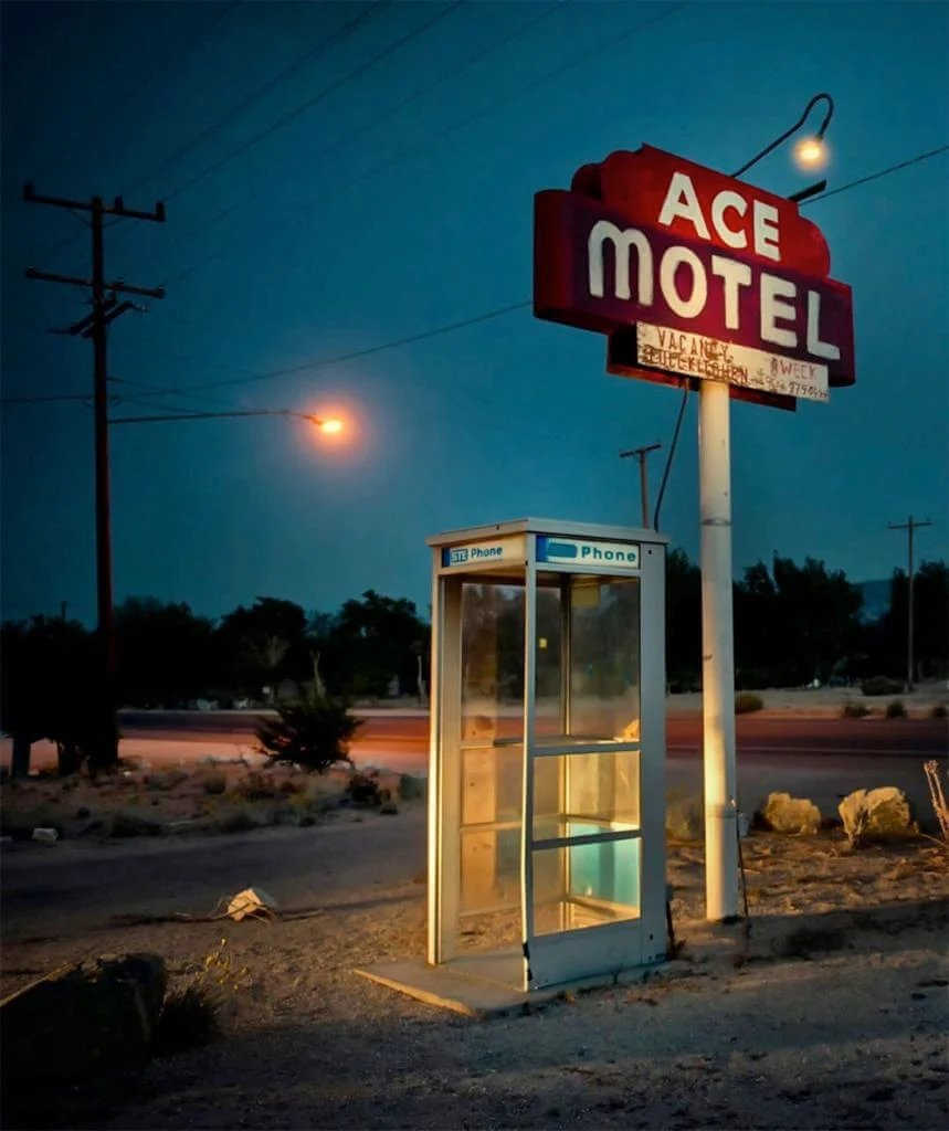 Fachada del motel Ace