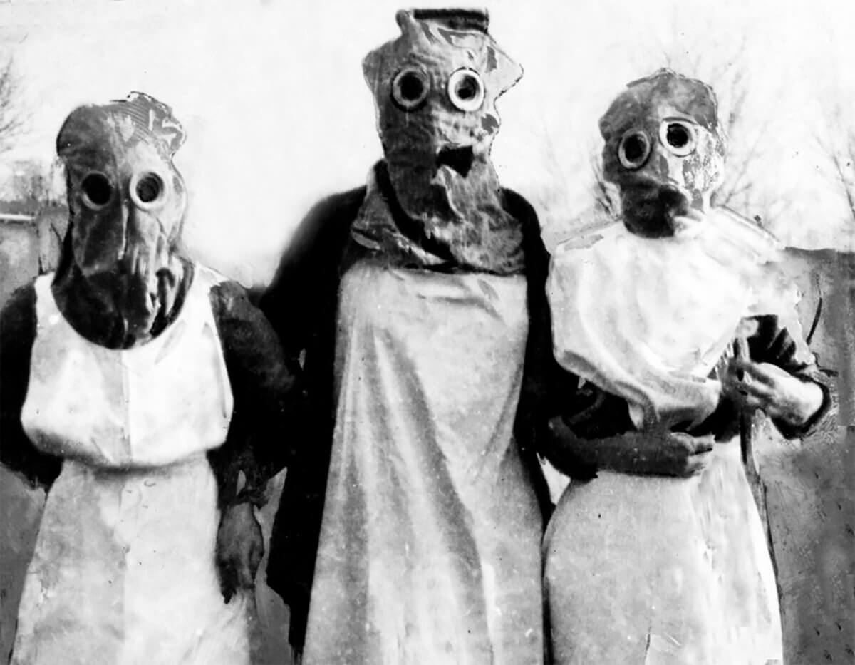 mascaras pandemia 1918