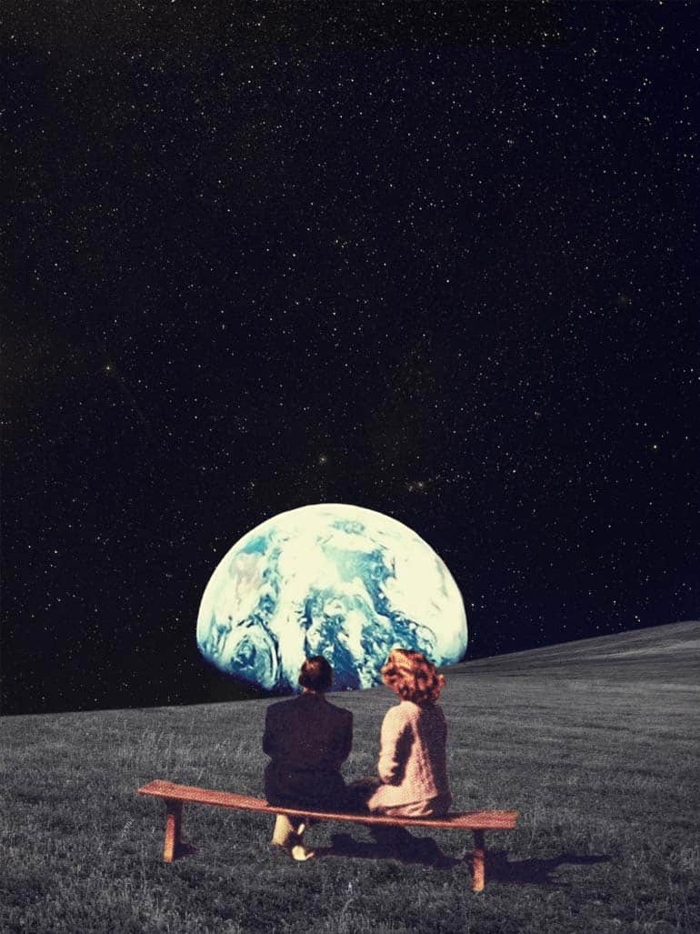 collage pareja tierra frank moth