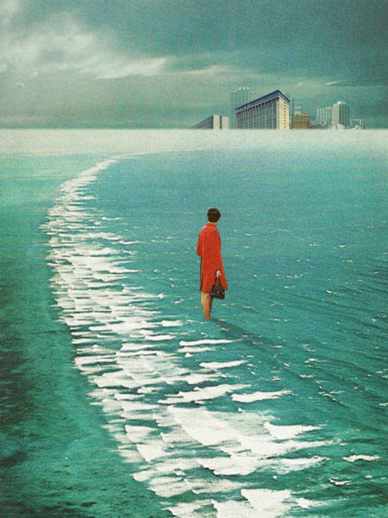 ocean collage nostagic frank moth
