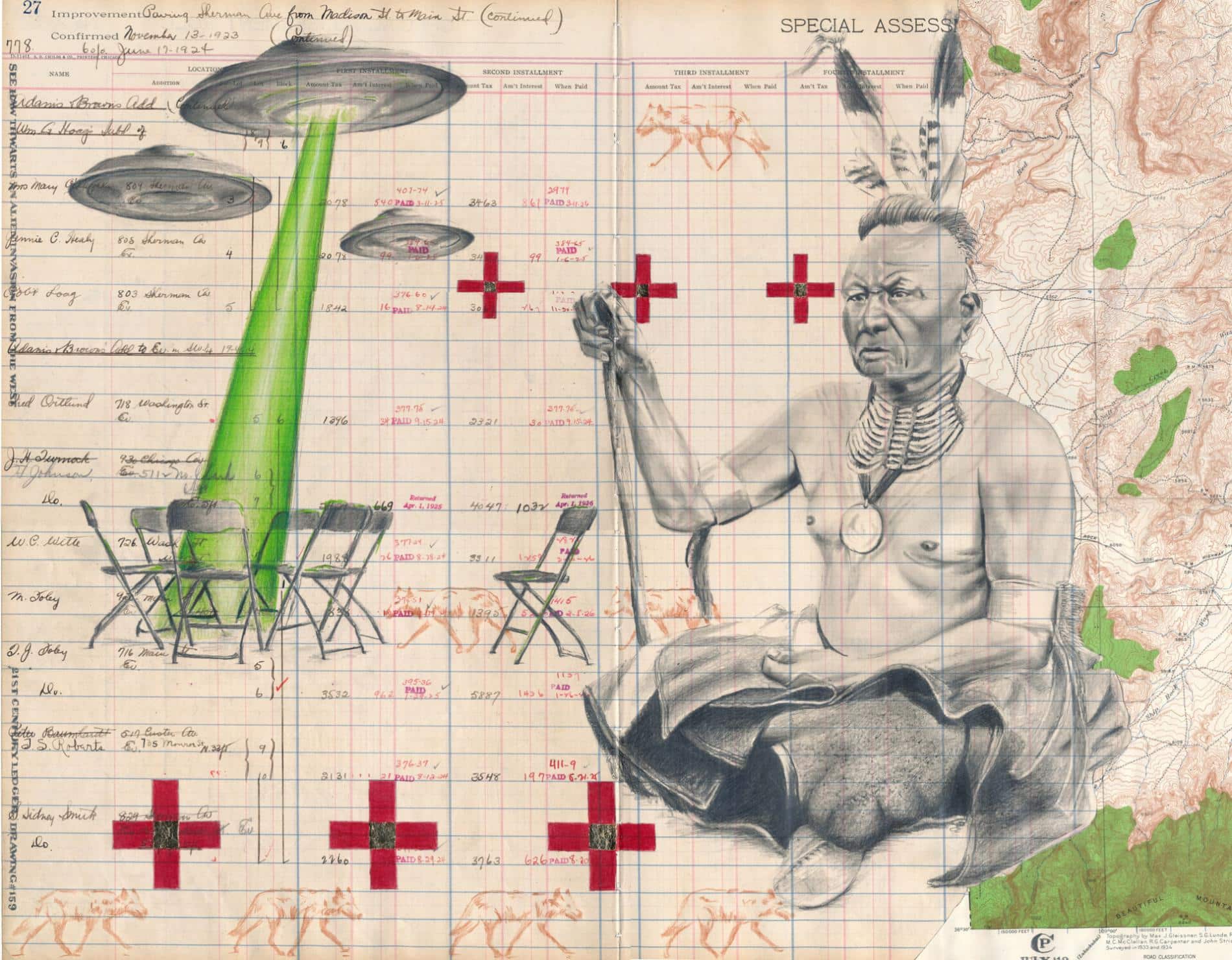 ILUSTRACIONES DE INDIGENAS DE CHRIS PAPPAN
