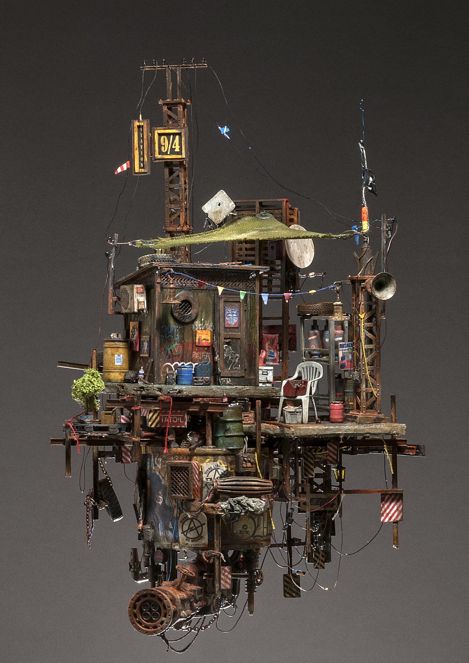 Simón Laveuve ciudad graffiti miniatura 2