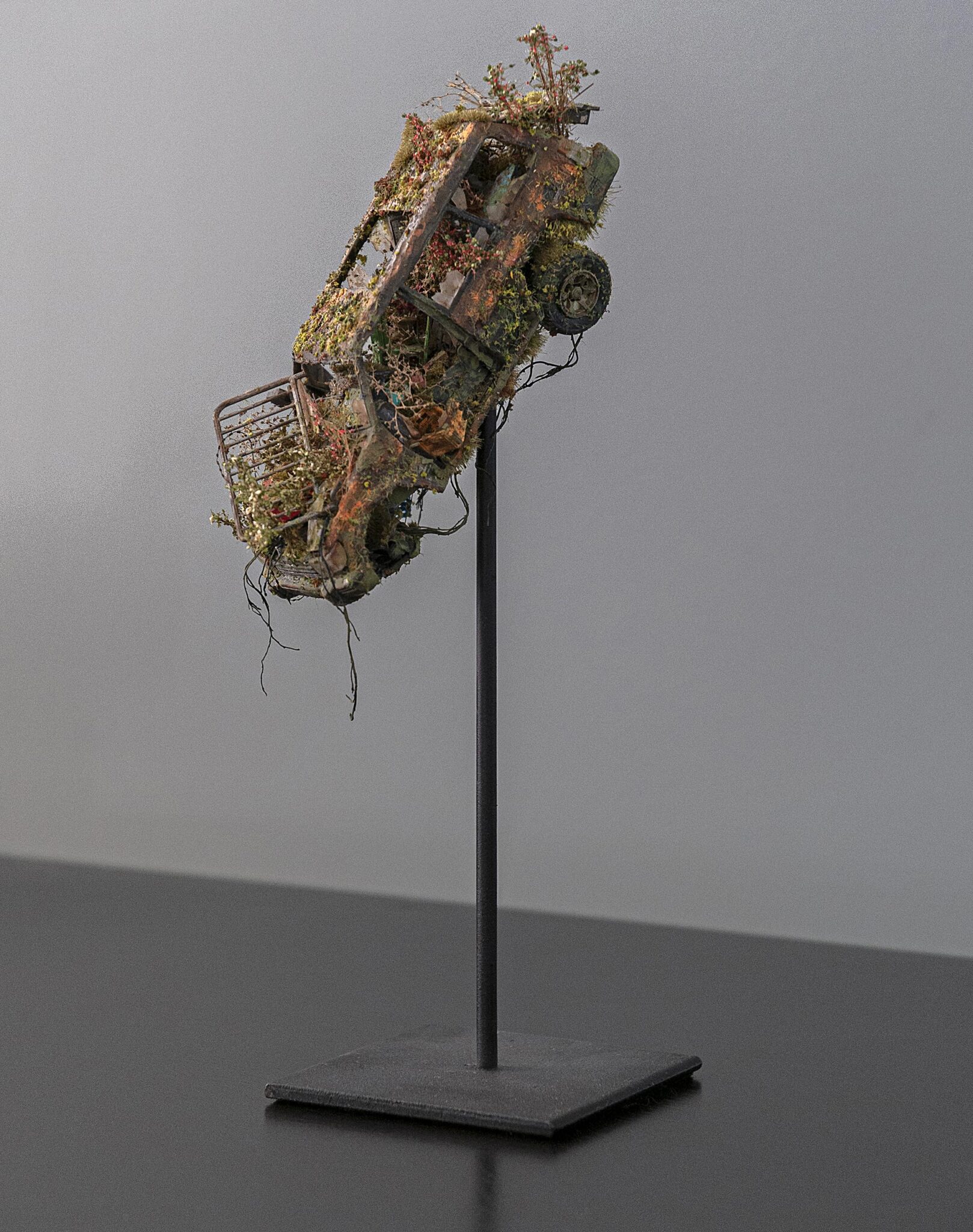 Simón Laveuve ciudad graffiti miniatura carro