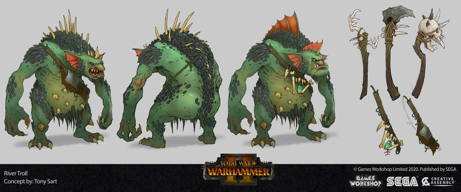 Total War Warhammer II troll tony sart