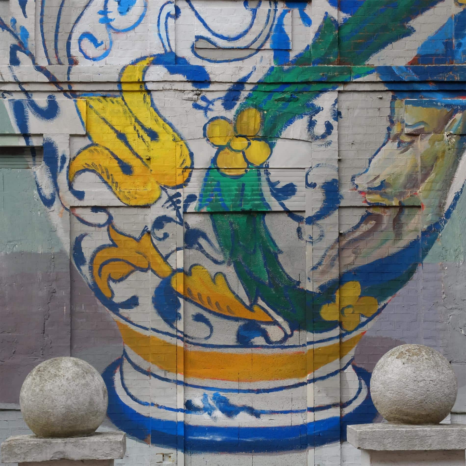 detalle vajilla street art manolo mesa