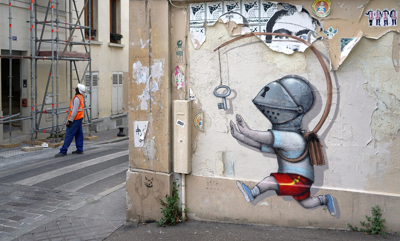 seth globepainter niño con llave