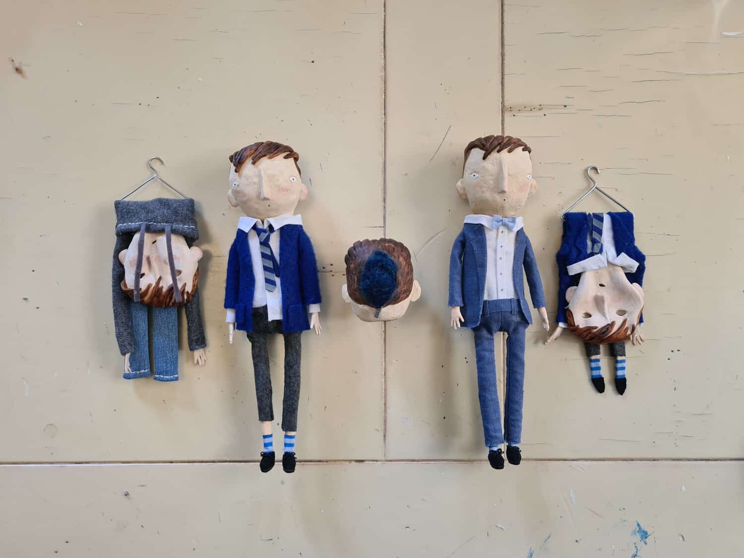 Personaje principal del corto de animación en stop motion, nobody is normal