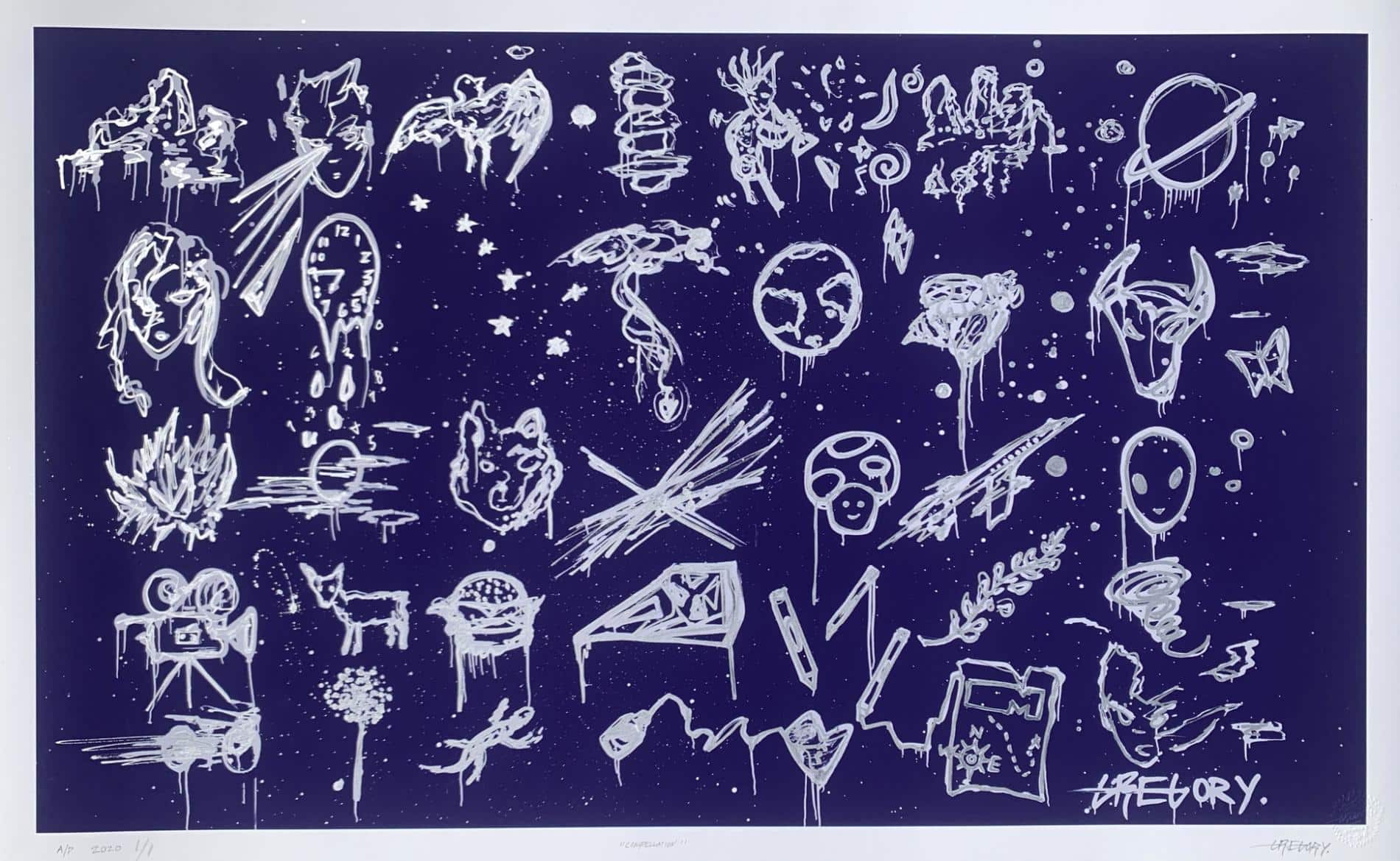 THE MURAL ART PROJECT GREGORY STIFF PRINT CONTELATIONS