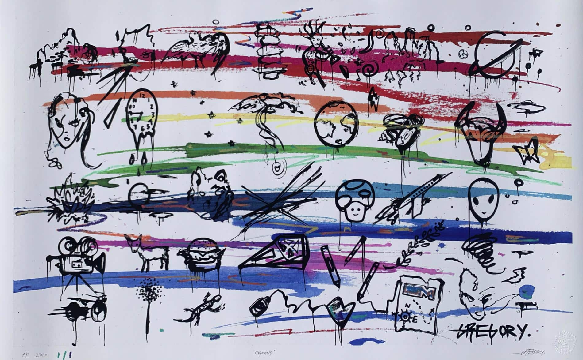 THE MURAL ART PROJECT GREGORY STIFF PRINT CRAYONS