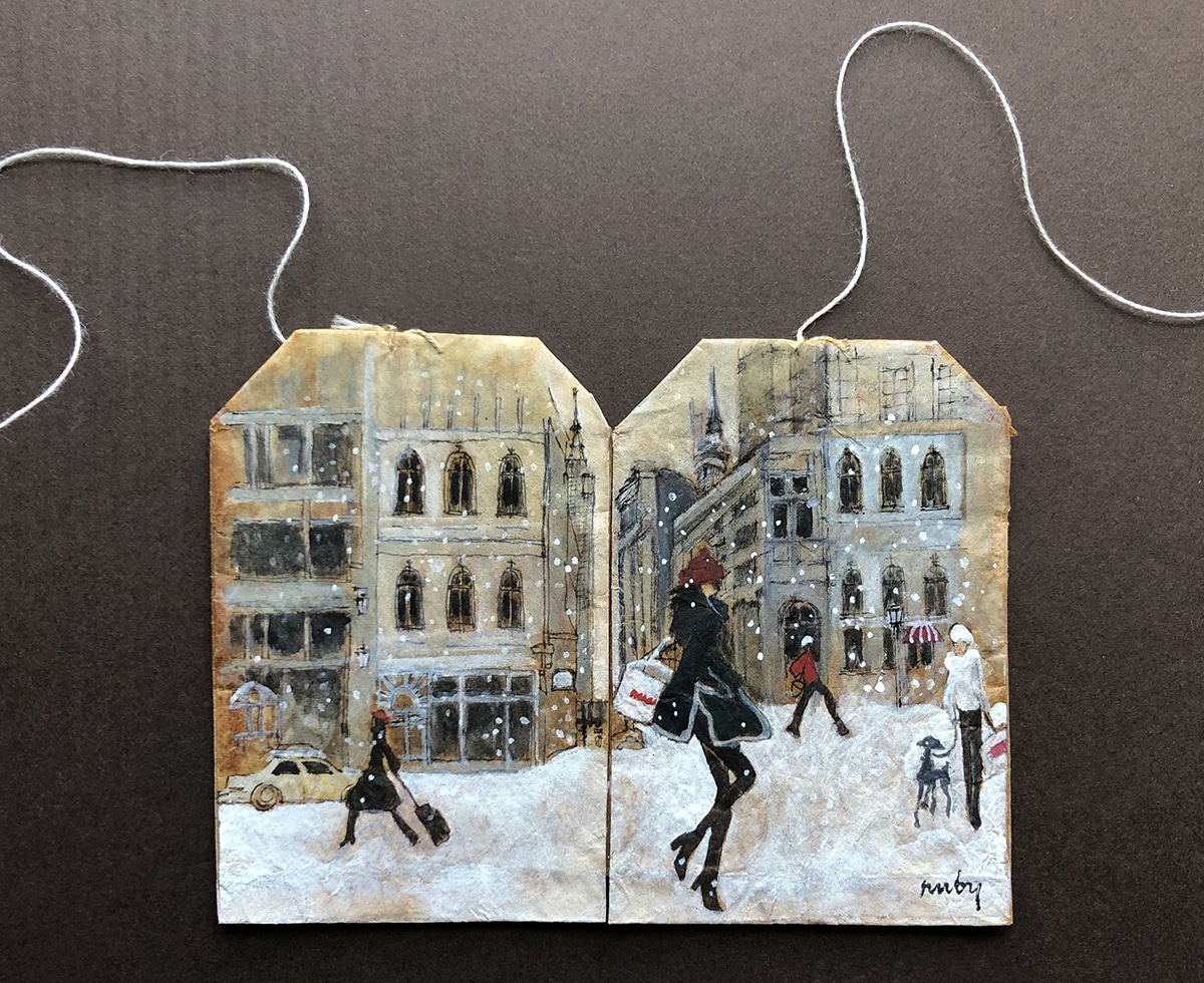 ruby silvius miniaturas en bolsas de te nieve