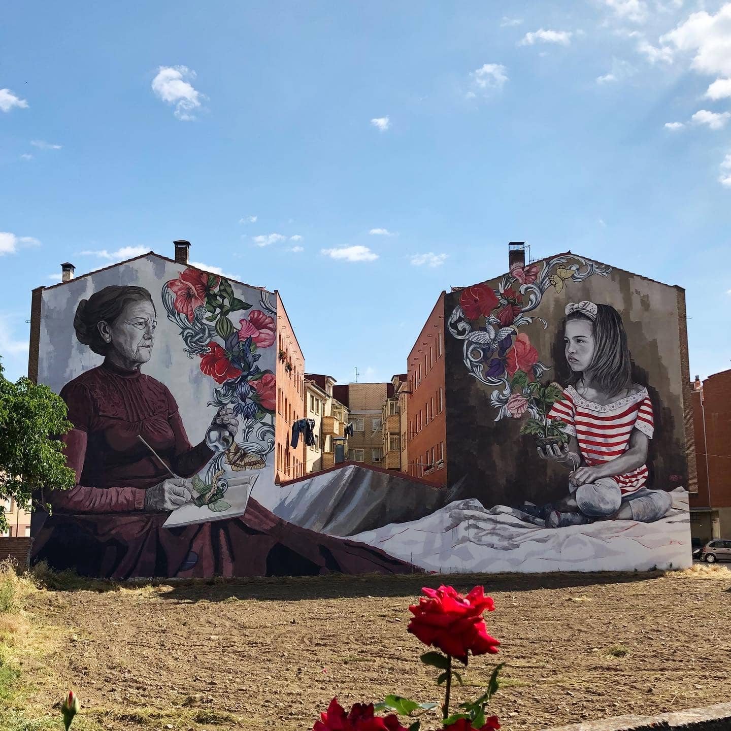Belorado Spain lula goce street art