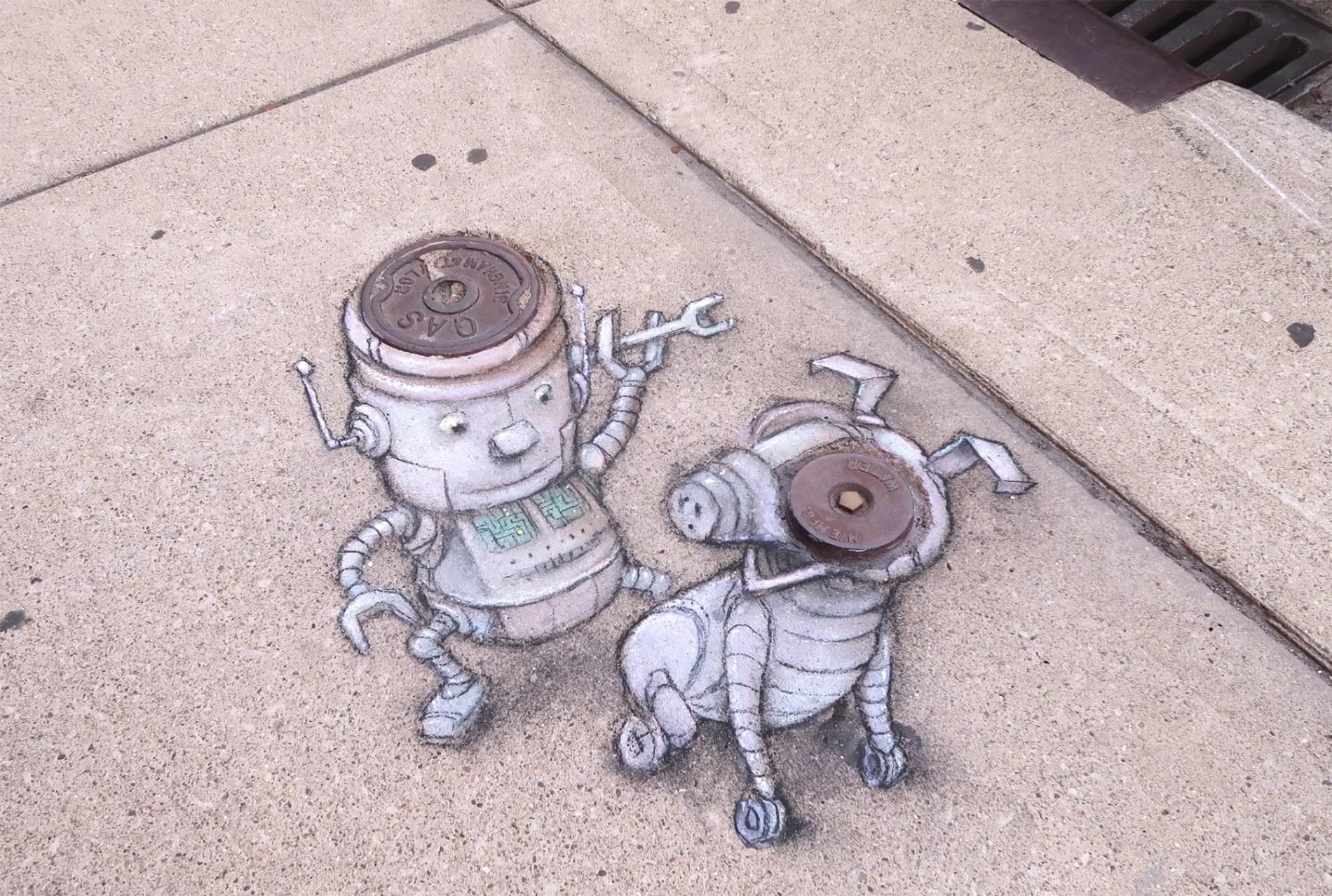 around the block zinn n lewis robots