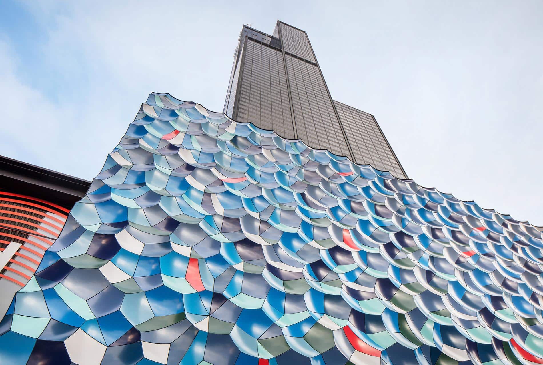 atmospheric wave olafur eliasson mural